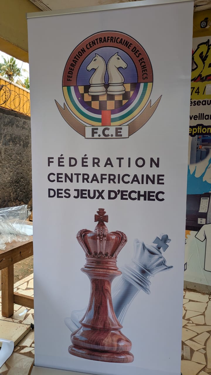 Kakémono grand format — Fédération Centrafricaine des Échecs